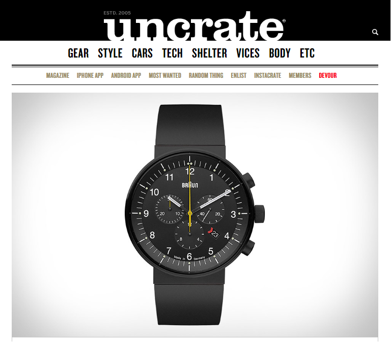 Braun Prestige Chronograph Watch