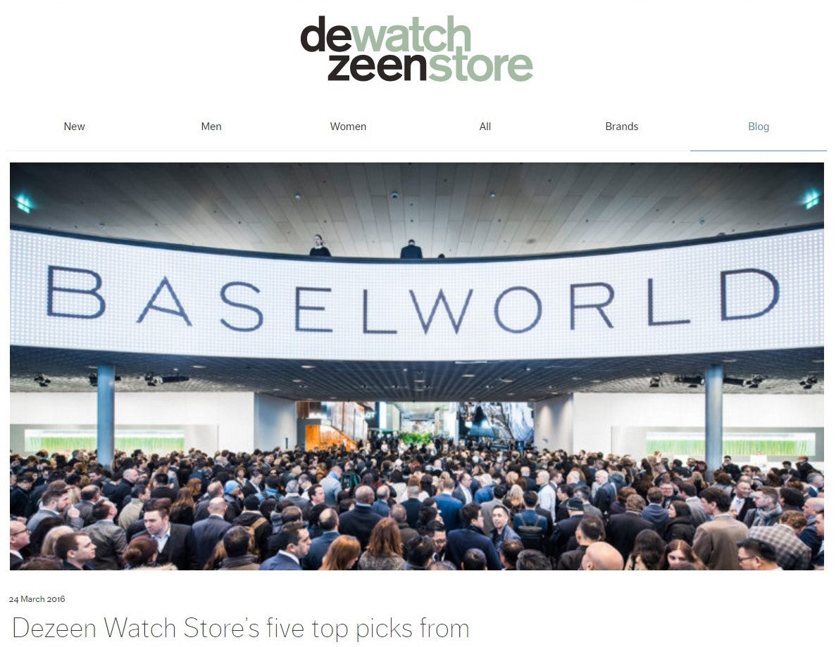 Dezeen Top 5 Picks From Baselworld 2016