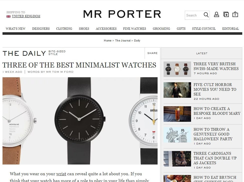 Three of the best minimalist watches