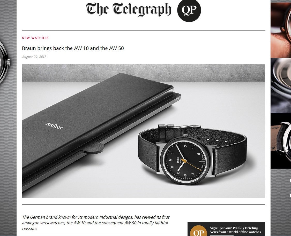 Braun brings back the AW 10 and AW 50