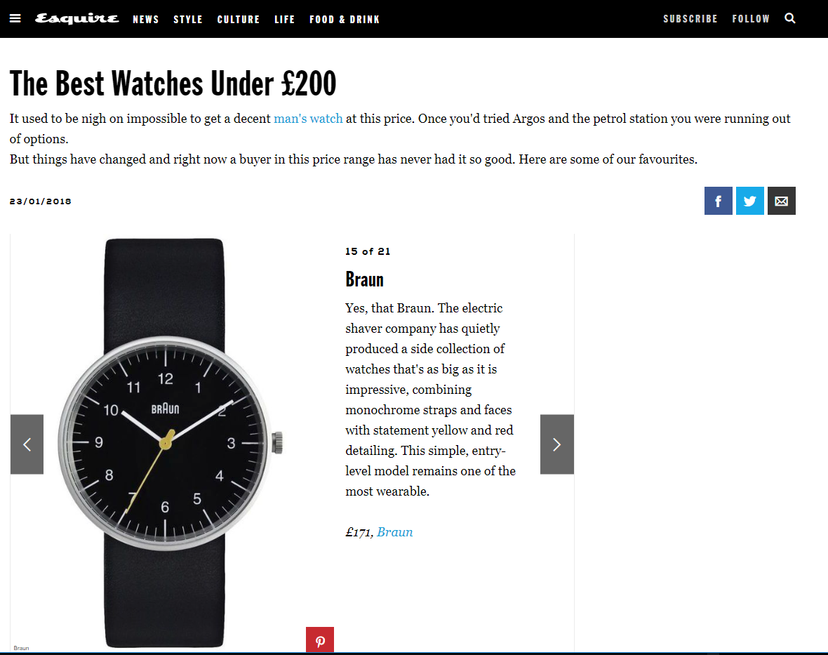 The Best Watches Under £200