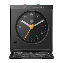 BC05 Braun travel analogue alarm clock - black