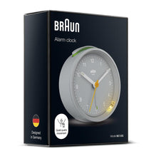 BC12 Braun classic analogue alarm clock - grey