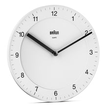 BC06 Braun classic analogue wall clock - white