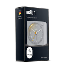 BC02X Braun classic analogue travel alarm clock - grey