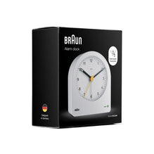 BC22 Braun classic analogue alarm clock - white