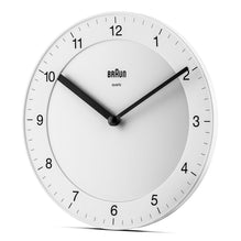 BC06 Braun classic analogue wall clock - white