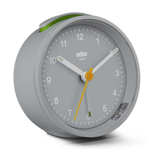 BC12 Braun classic analogue alarm clock - grey