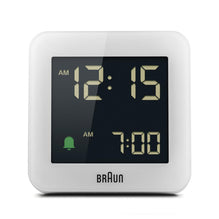 BC09 Braun digital alarm clock - white