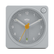 BC02X Braun classic analogue travel alarm clock - grey