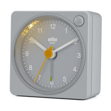 BC02X Braun classic analogue travel alarm clock - grey
