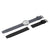 BN0281 Braun gents analogue interchangeable watch set - white dial and grey silicon strap & additional black silicon strap