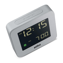 BC09 Braun digital alarm clock - grey