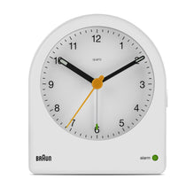 BC22 Braun classic analogue alarm clock - white