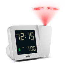 BC15 Braun digital projection alarm clock - white