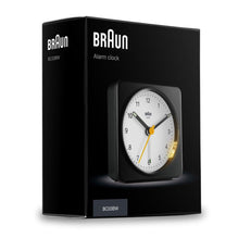 BC03 Braun classic analogue alarm clock  - black & white