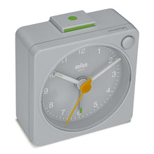 BC02X Braun classic analogue travel alarm clock - grey