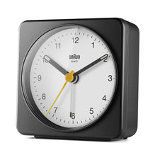 BC03 Braun classic analogue alarm clock  - black & white