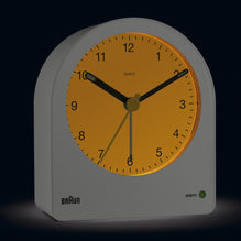BC22 Braun classic analogue alarm clock - white
