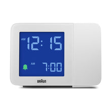 BC15 Braun digital projection alarm clock - white