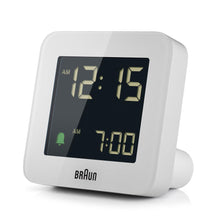 BC09 Braun digital alarm clock - white