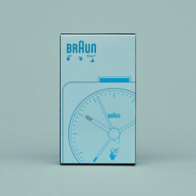 BC02 Off-White™ x Braun limited edition classic travel analogue alarm clock - blue