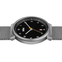 BN0032 Braun gents classic watch - black dial and silver mesh bracelet