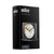 BC02X Braun Classic Analogue Travel Alarm Clock - Black/White